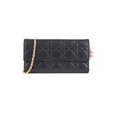 Christian Dior Cluitch Wallet On Chain WOC Black